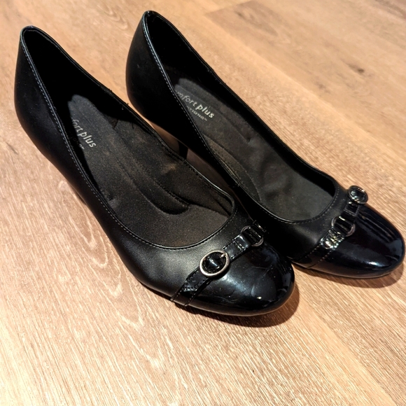 Comfort Plus by Predictions Black Heels, 8.5